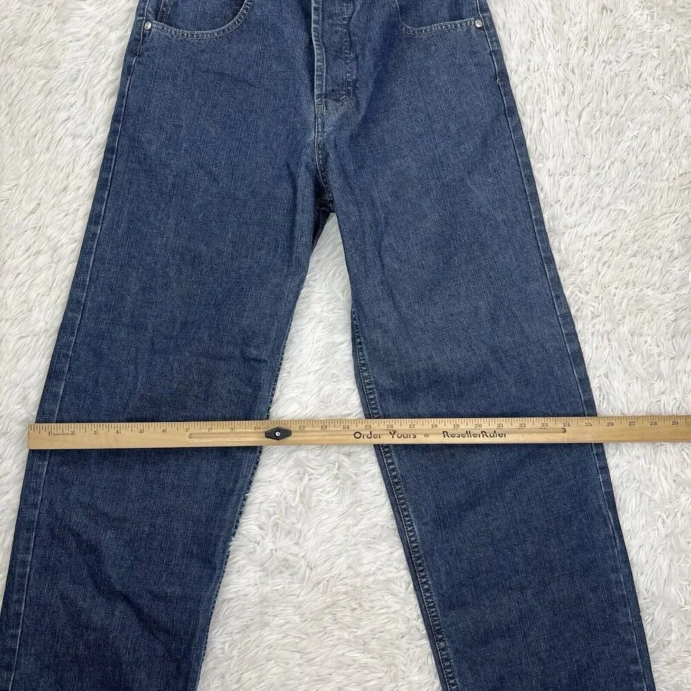 Vintage‎ Y2K Shorty's Skateboards Denim Jeans BAGGY 90s Button Fly Mens Sz 30x29